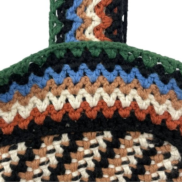 NEW Veronica Beard Livina Crochet Knit 100% Cotton Multi Colour Tank Top Size L - Picture 6 of 7